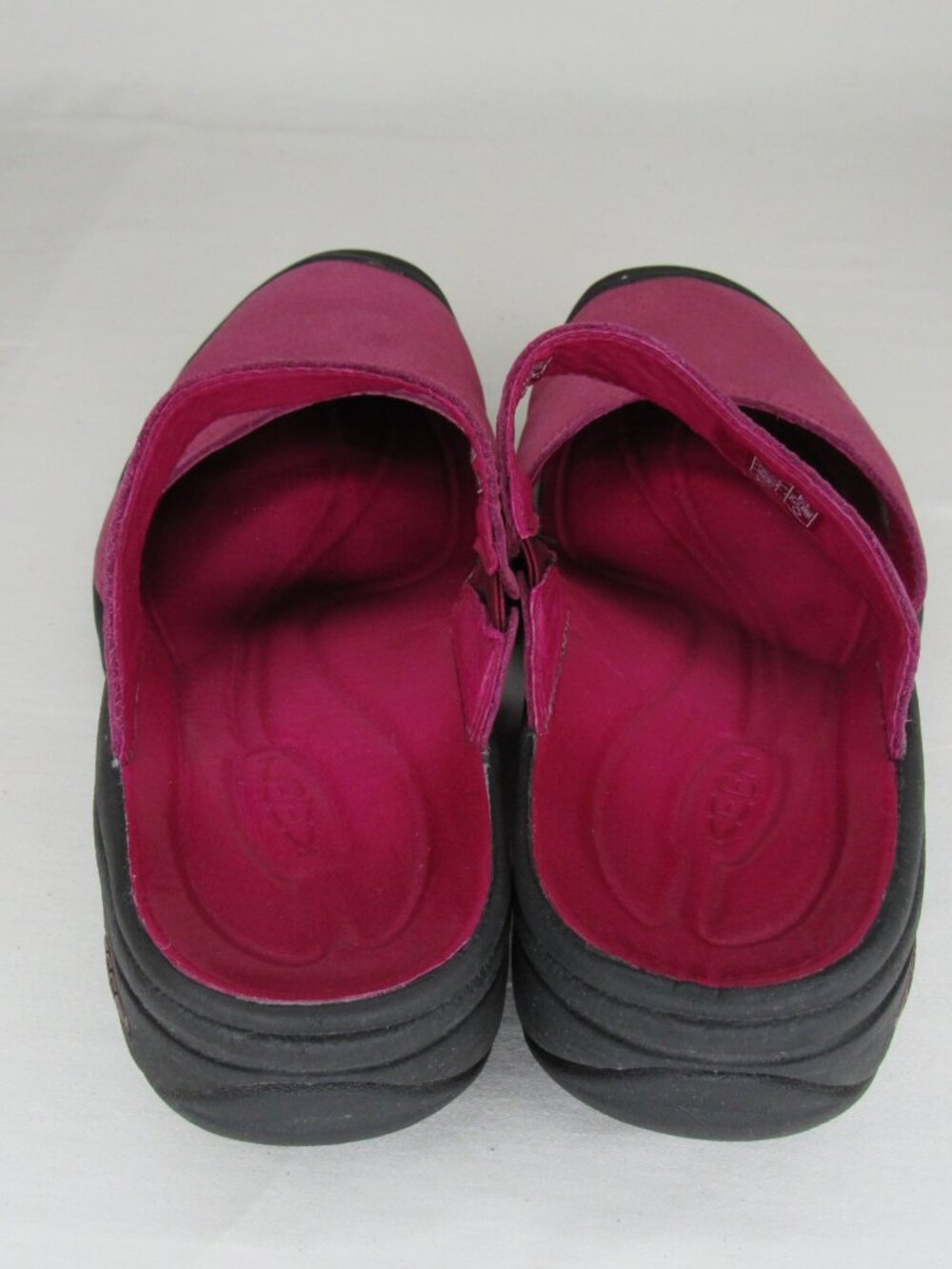 Keen Pink Leather SARATOGA Mary Jane Clog Women's 7.5 - Picture 5 of 8